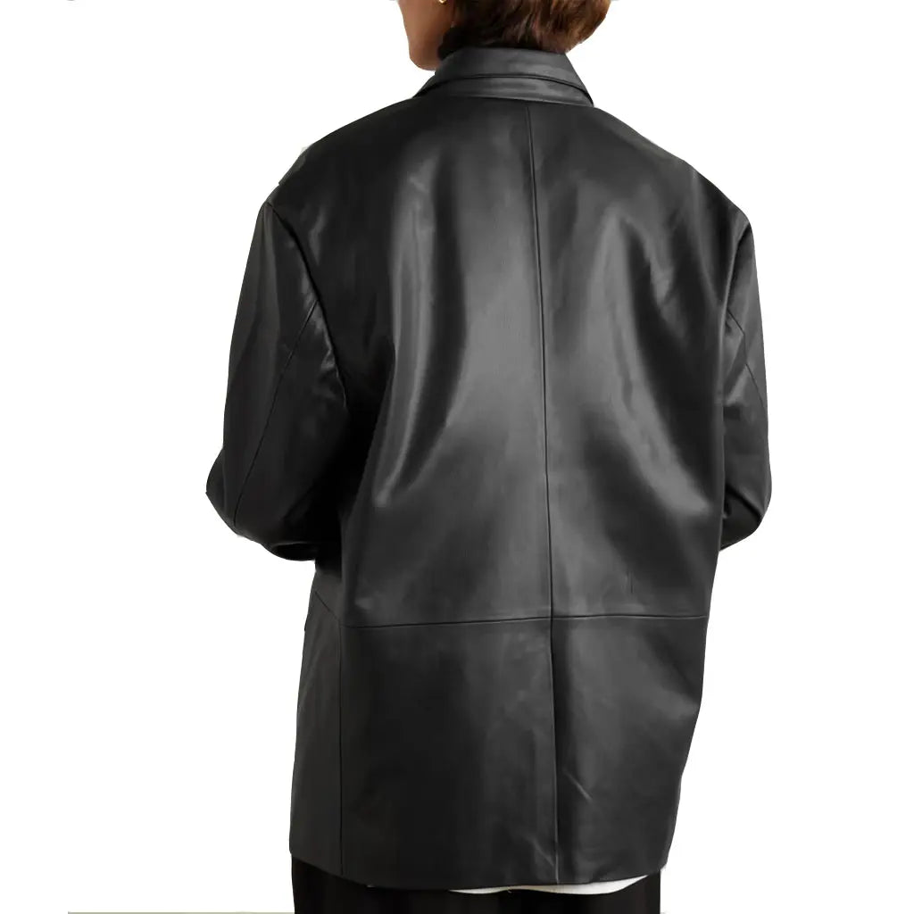 Womens Leather Blazer