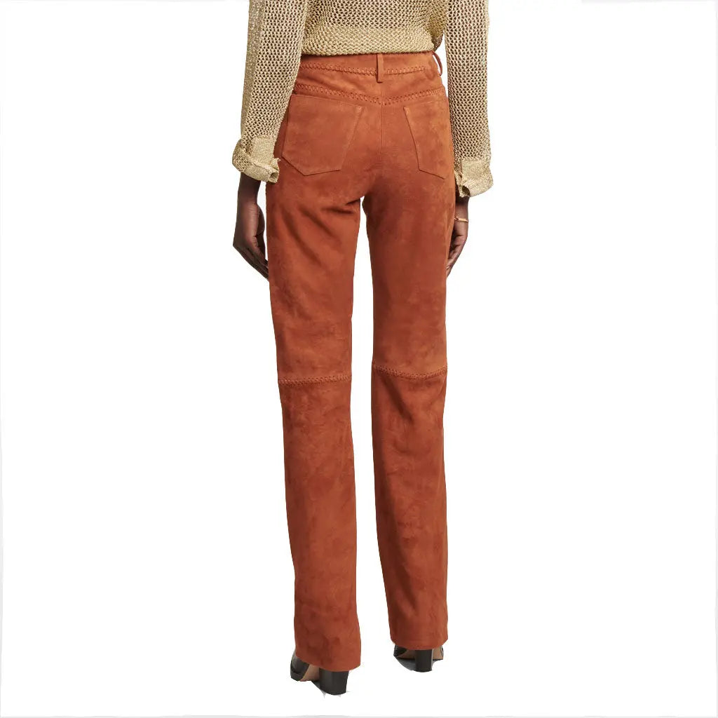 Straight-Leg Biker Pants