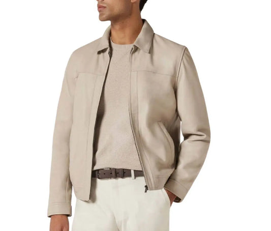 New Men's Australian Motorcycle genuine  Leather Biker Jacket