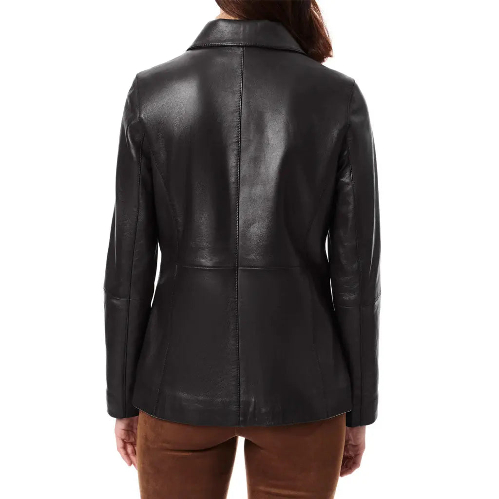 LeatherViz Leather Barn Jacket Coat For Womens