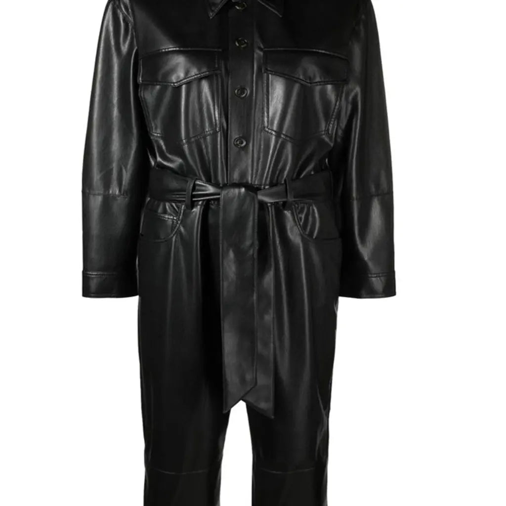 Overall Bodysuit Biker Racer Suit for men in Genuine Leather