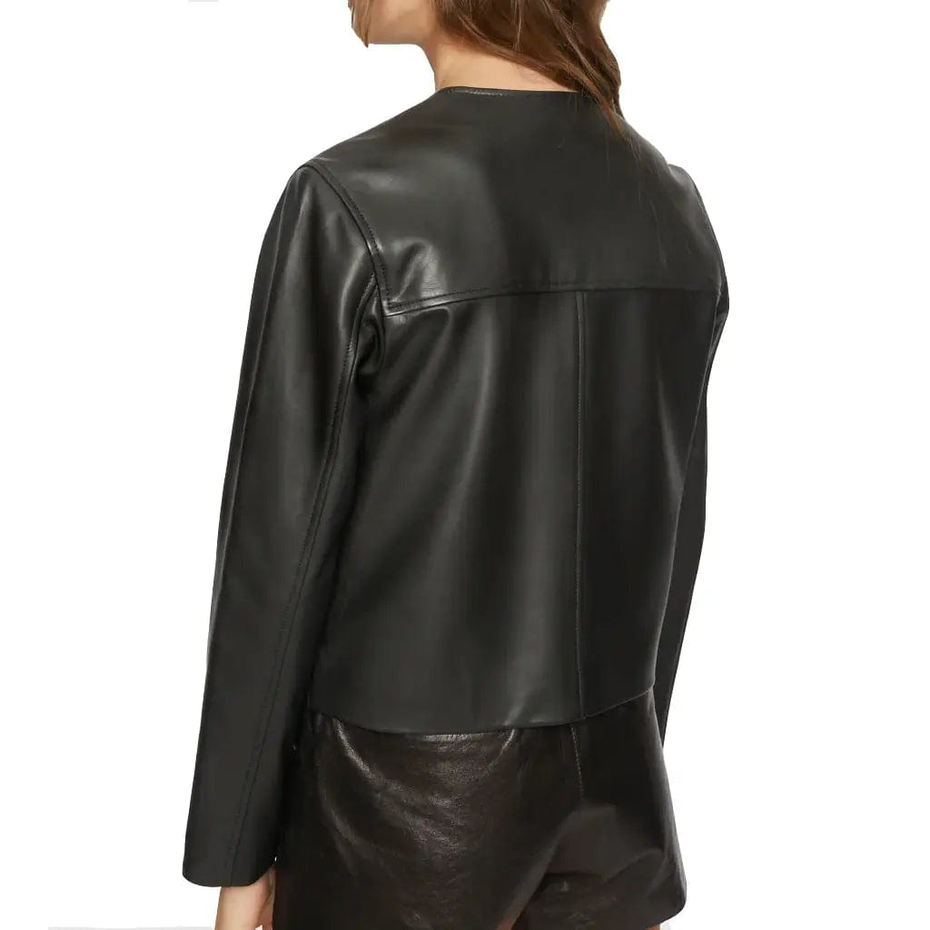 Leatherviz Spring Summer Leather Jacket - Image #3