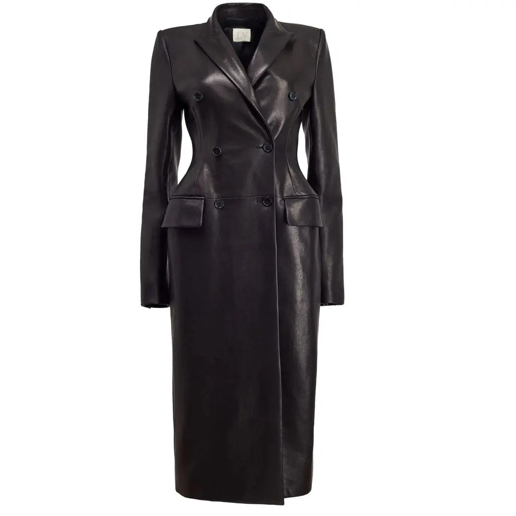 Halloween Women's Coat Double-Breasted Trench Overcoat - Image #4
