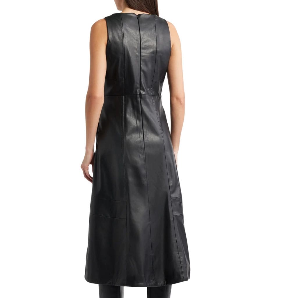A Line Leather Dress