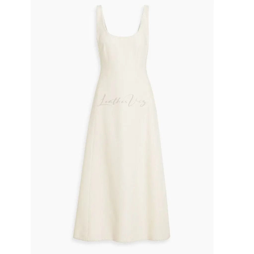 WOMEN'S VALENTINE'S DAY LEATHER-PANELED MIDI DRESS - Image #2