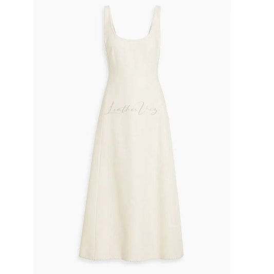 WOMEN'S VALENTINE'S DAY LEATHER-PANELED MIDI DRESS - Image #2