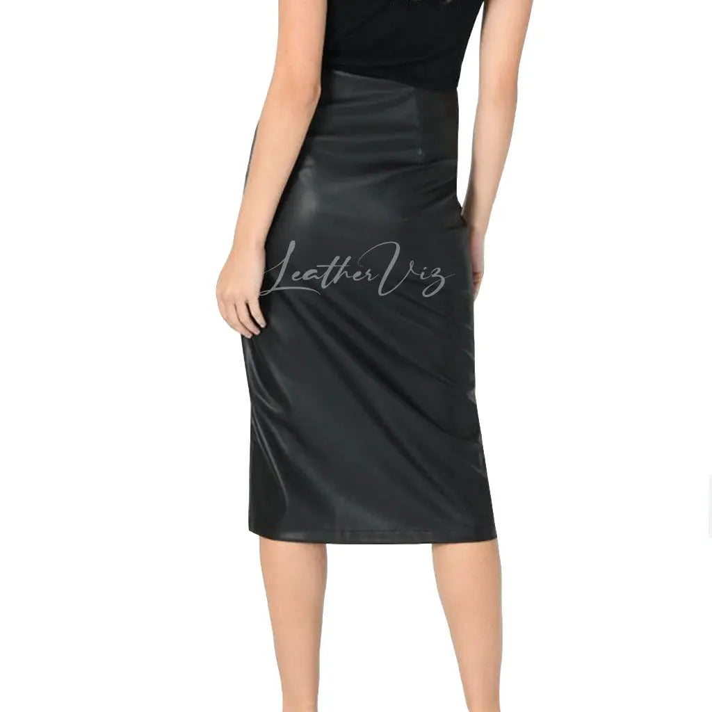 HIGH WAIST WOMEN PENCIL SKIRT - Image #3