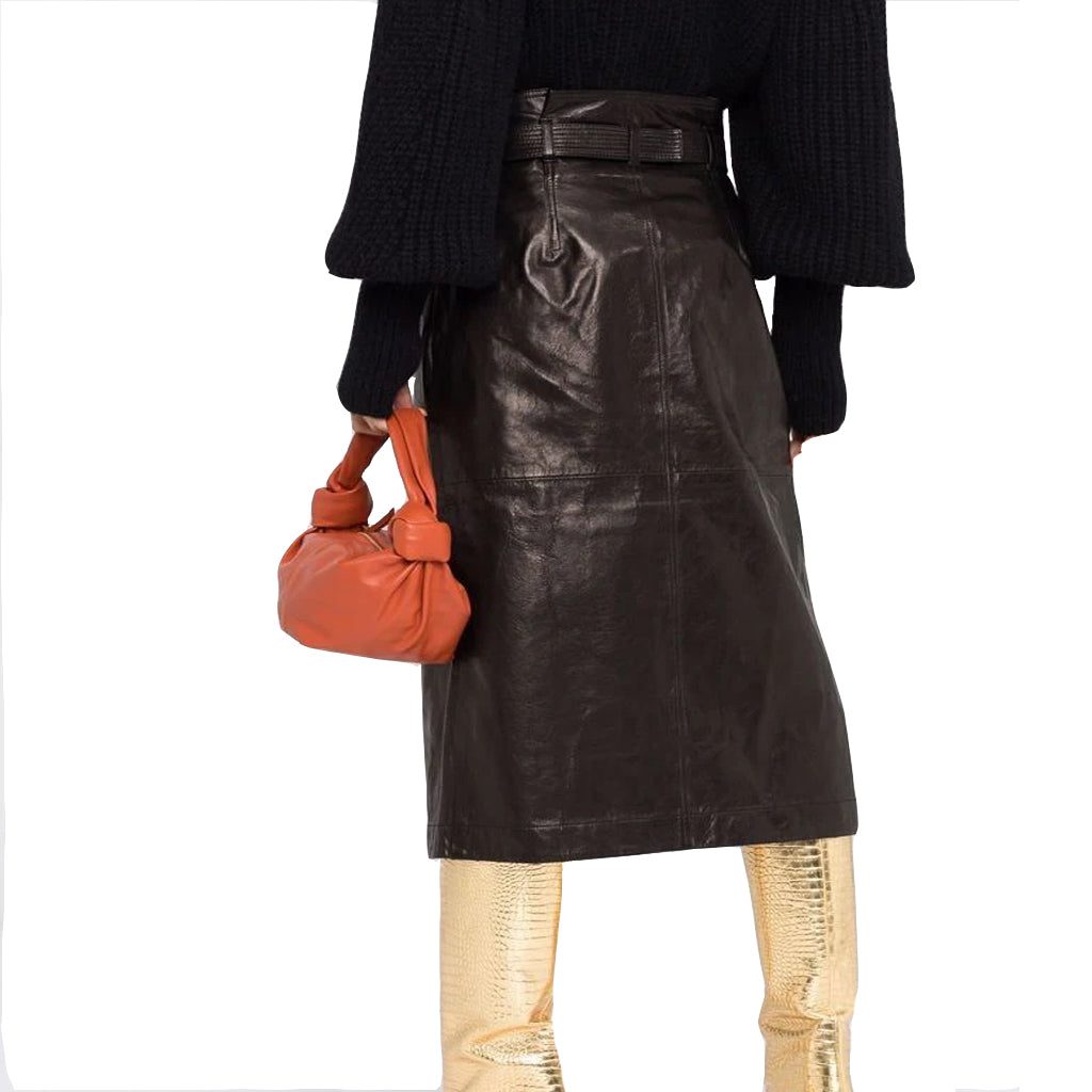 Black Leather Skirt for women