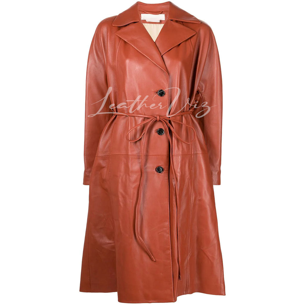 Australia Women’s leather trench coat