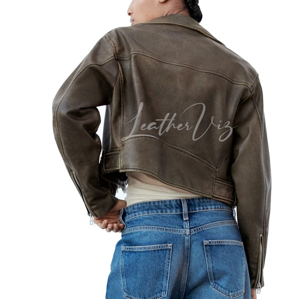 Women Biker Leather Jacket