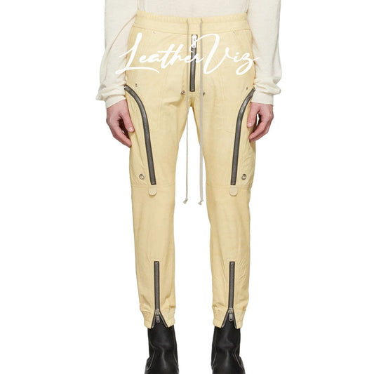 Yellow Leather Pants