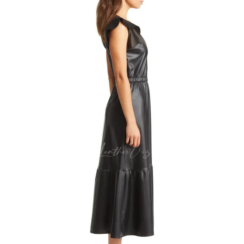 MAXI LEATHER DRESS