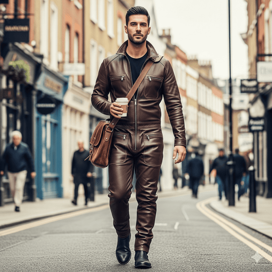 Style Men’s Leather Jumpsuit for Everyday Wear
