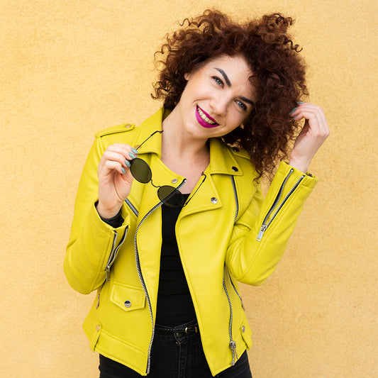 The Yellow Leather Jacket 2025 trend for women 