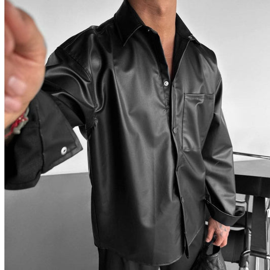 Men’s Leather Shirts Are Back in Style 