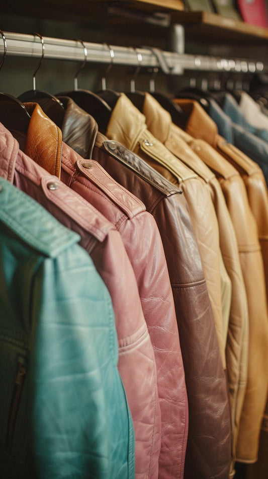 Purchase a gorgeous color leather jacket 