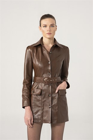 Women Leather Dress