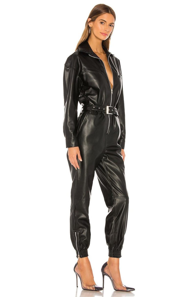 Women Leather Jumpsuits