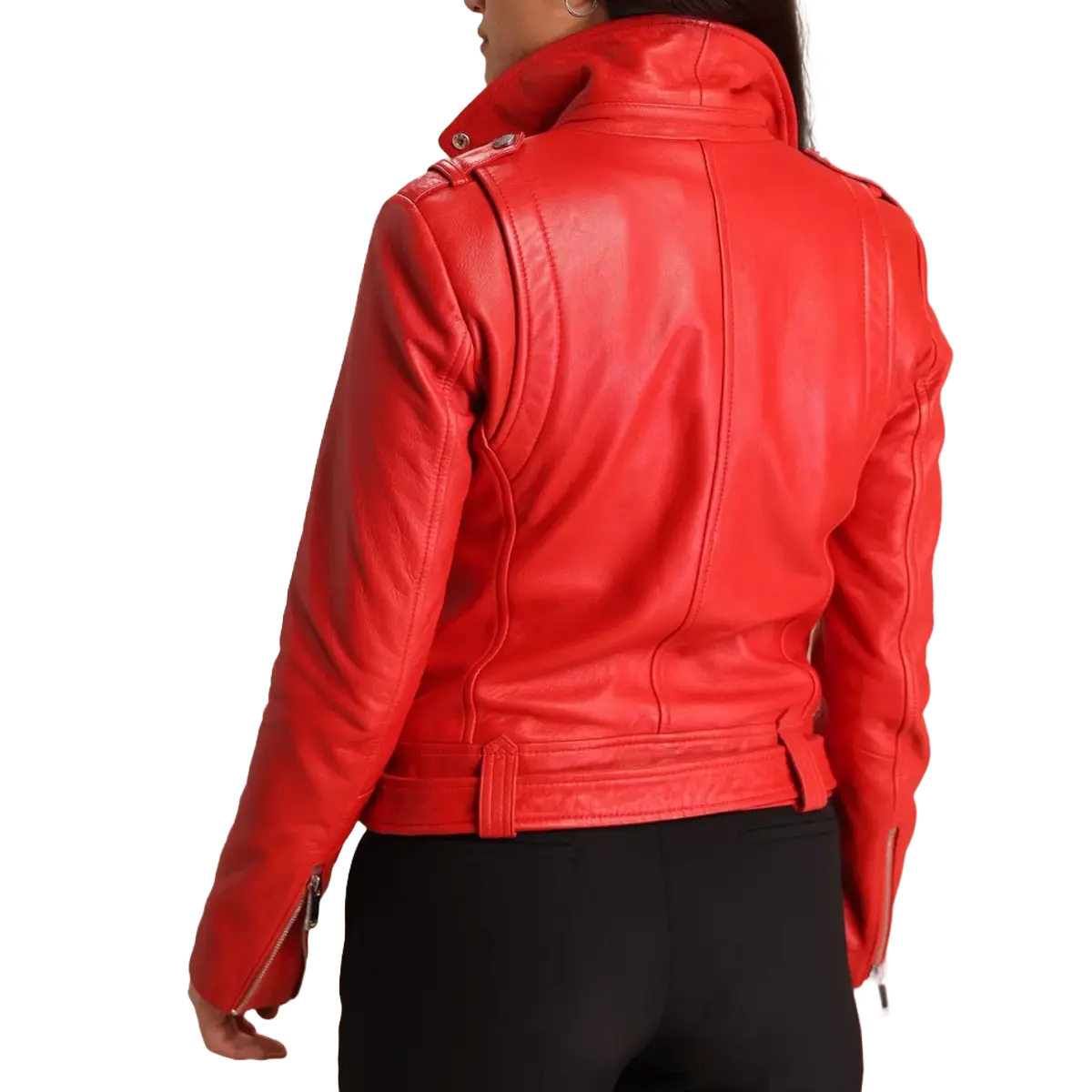 Slim fit Biker Red Jacket