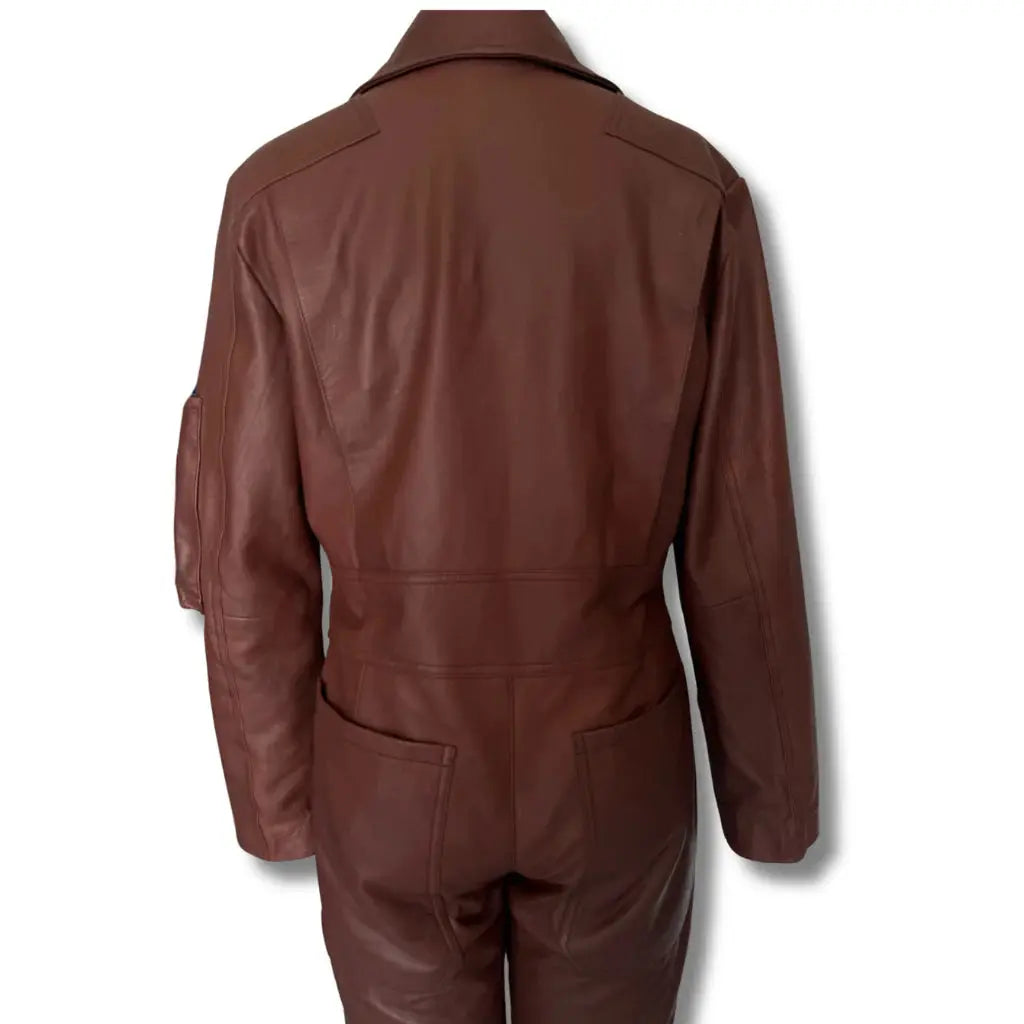 mens leather genuine leather jumpsuitzara