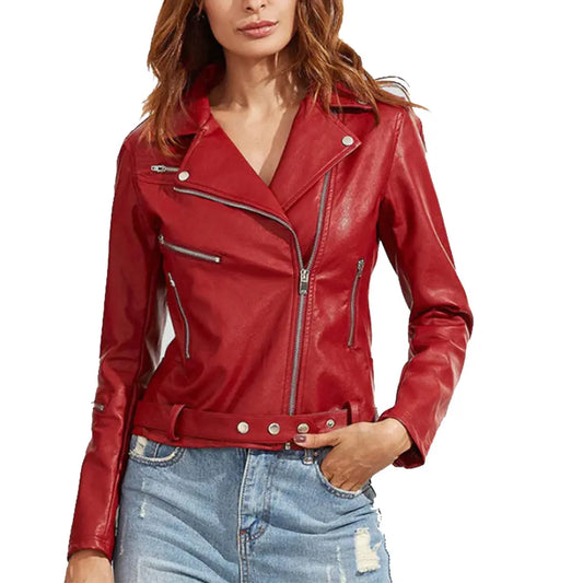 Christmas 2024 Party Leather Jacket woman