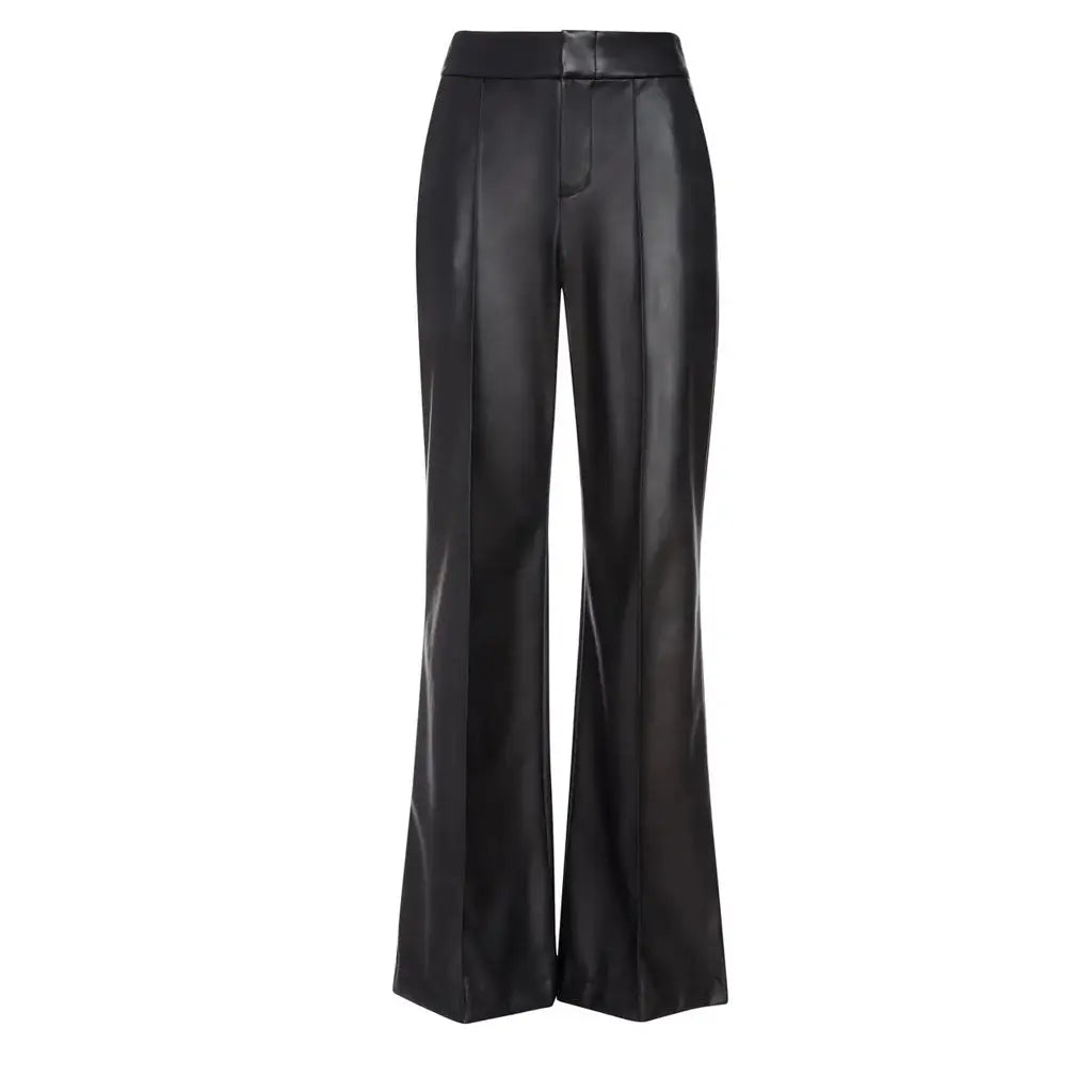 70s Inspire High Waist Wide Leg Faux Leather Pants - Image #4