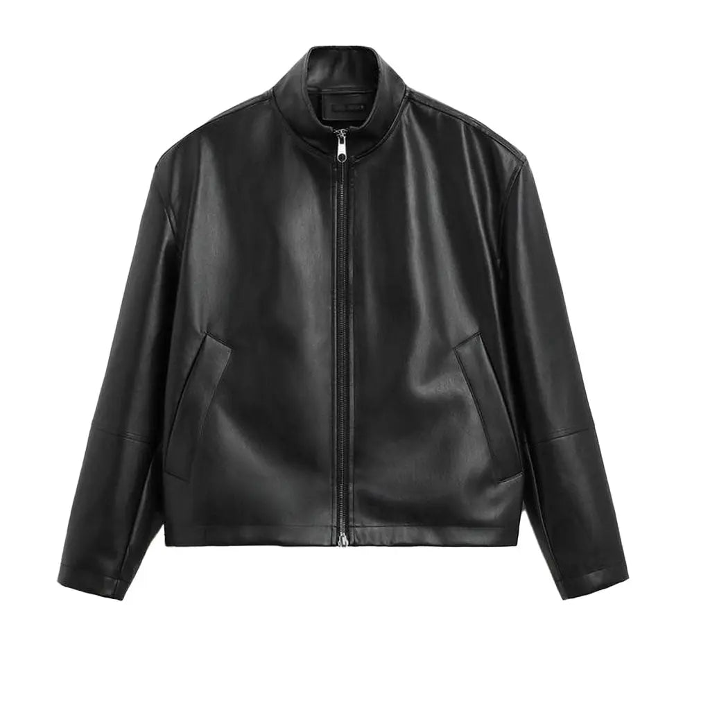 best style men leather jacket 