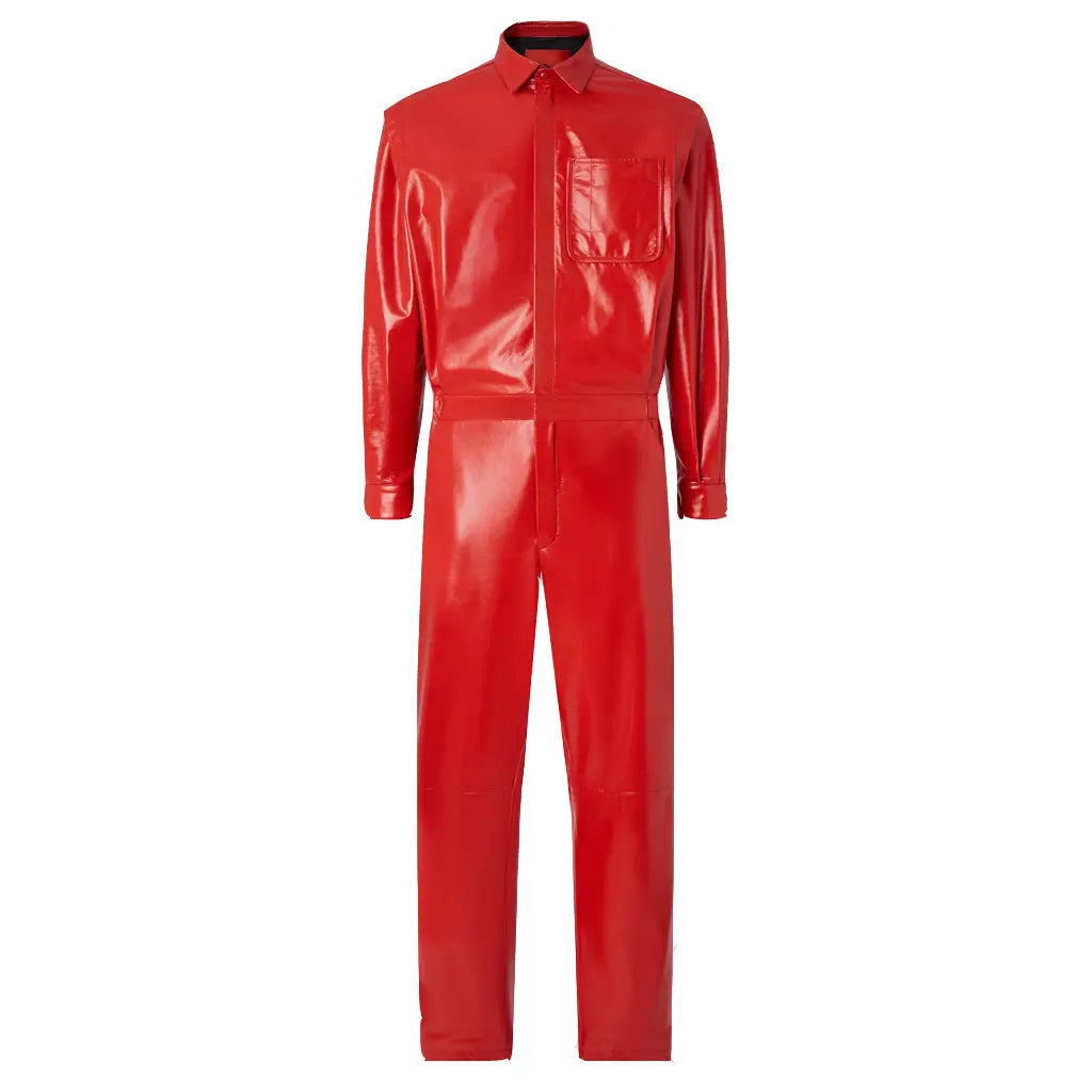 Genuine Lambskin Leather Suit Overall 