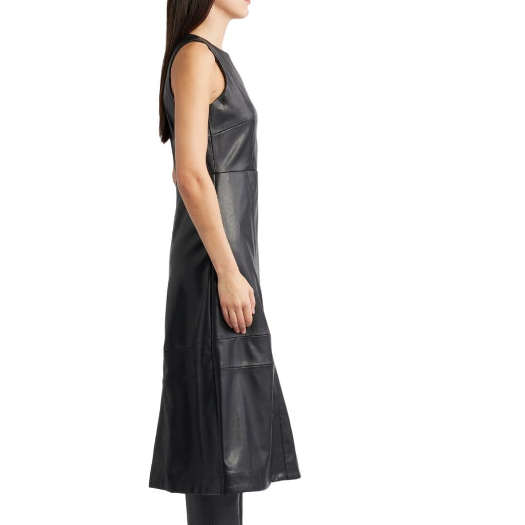 A Line Leather Dress