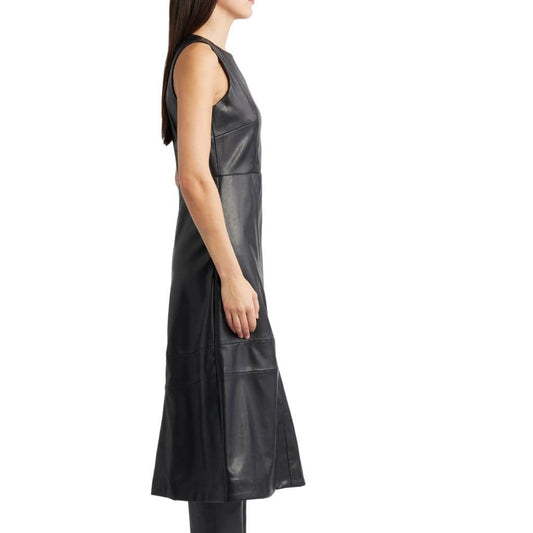 A Line Leather Dress