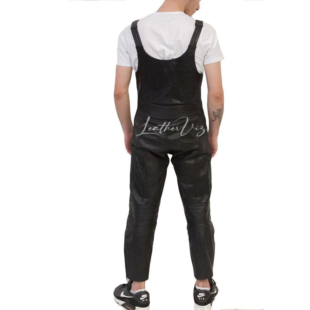 Men Leather Overalls
