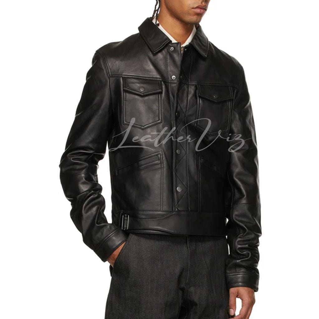 STITCH STYLE MEN LEATHER BIKER JACKETS