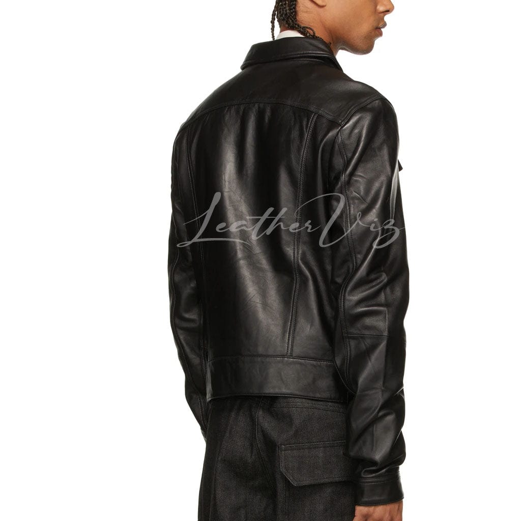 STITCH STYLE MEN LEATHER BIKER JACKETS