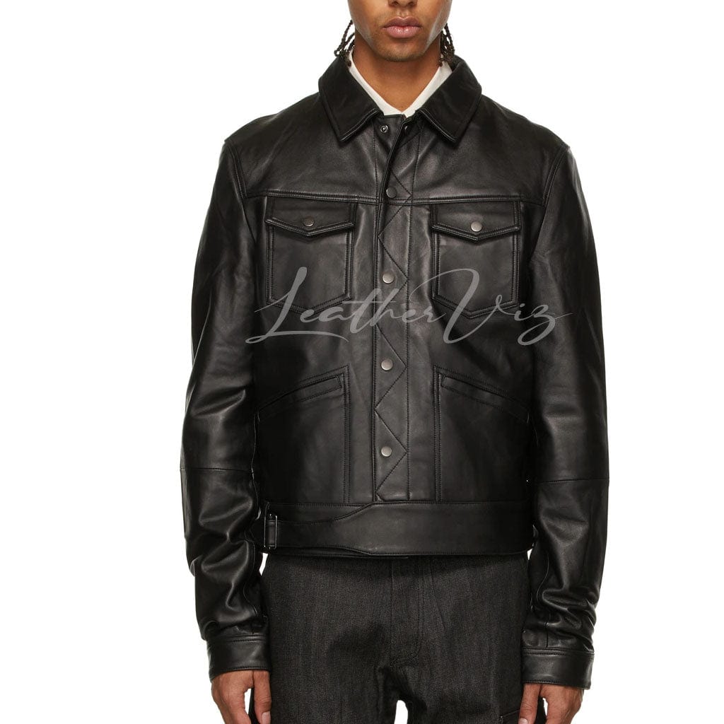 STITCH STYLE MEN LEATHER BIKER JACKETS