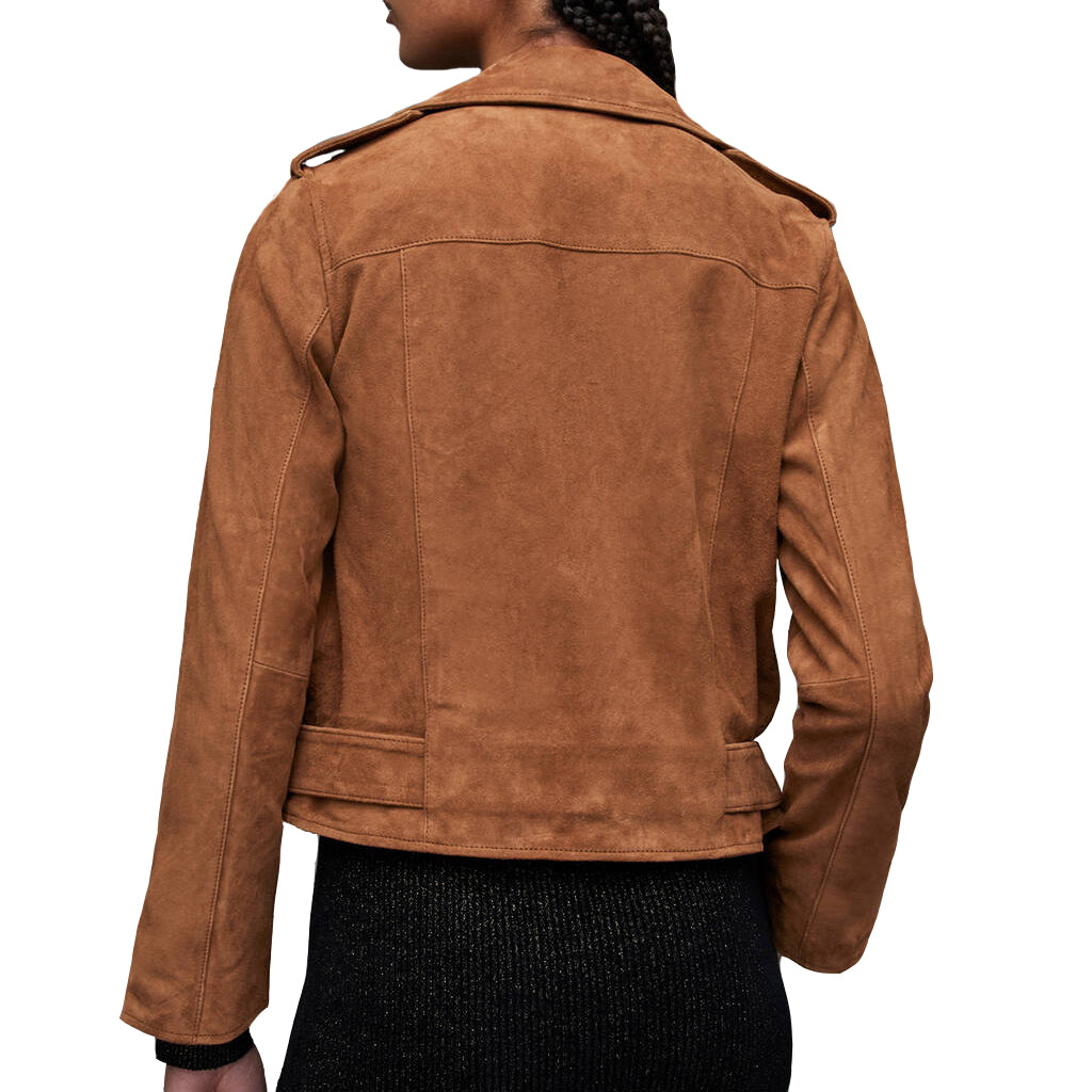 Biker leather jacket for women