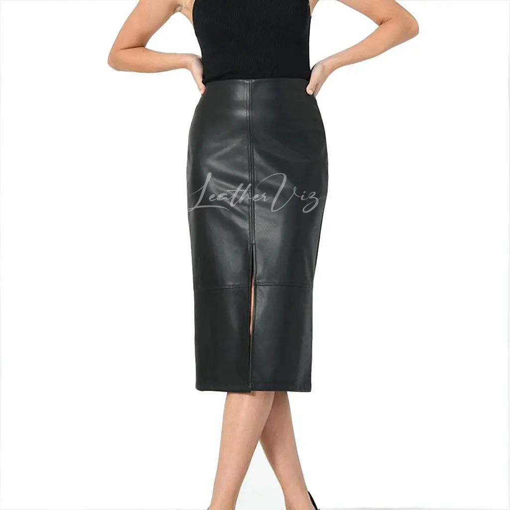 high waist corporate women's pencil skirt